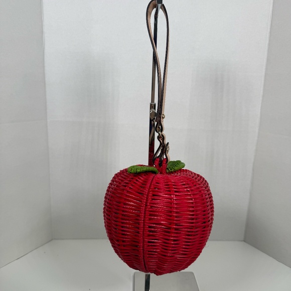 Kate Spade | Wicker Apple Wristlet - Picture 3 of 12